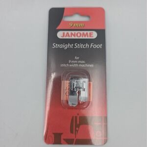 Straight Stitch Foot #202083009 For Janome 9mm Max Stitch Width Machines